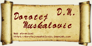 Dorotej Muskalović vizit kartica